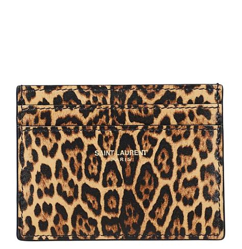 ysl white star wallet|saint laurent leopard print wallet.